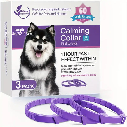 3PIECE  DOGS CALMING PHEROMONES COLLAR